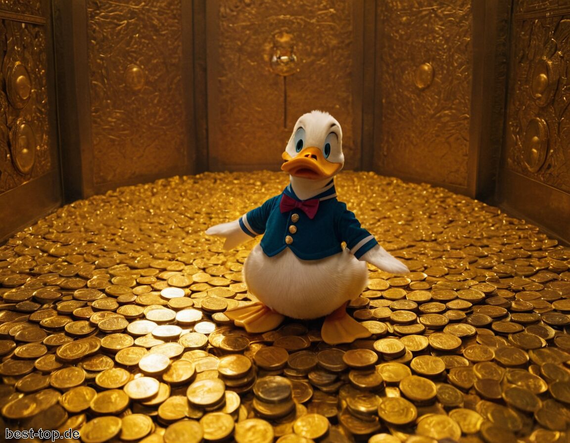 Bedeutung von Gold und Sammlerstücken - Dagobert Duck Vermögen » Dose der Millionäre